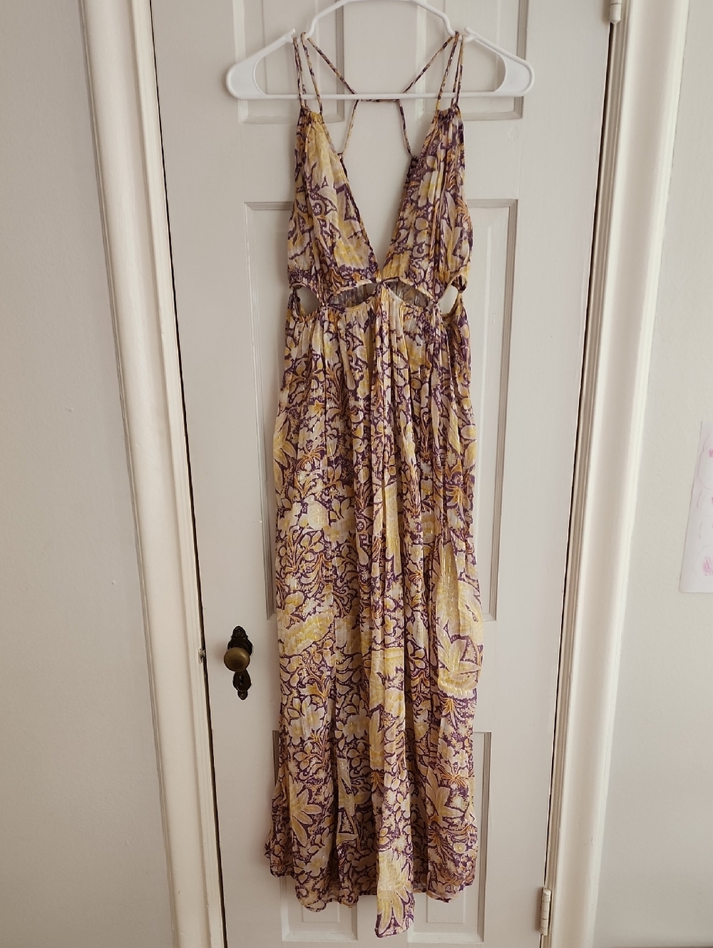 Anthropologie Cut Out Maxi Dress